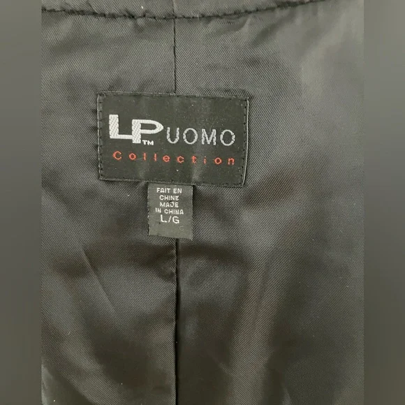 LP Uomo Black 6 Button Up Suede Vest - Picture 4 of 5